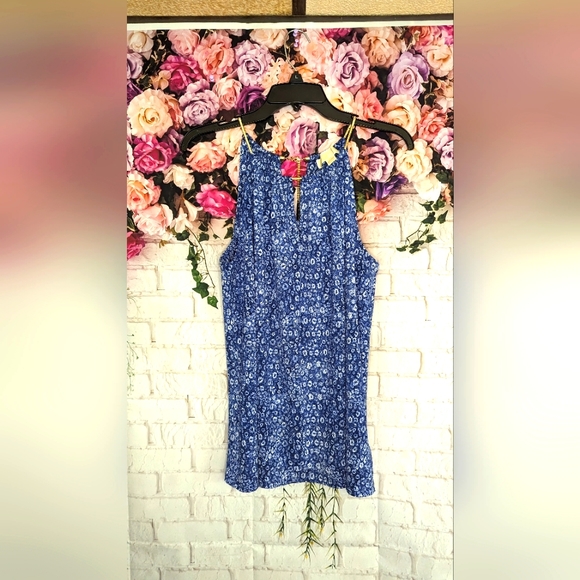 Michael kors key neck tank top with gold rope - Picture 1 of 2
